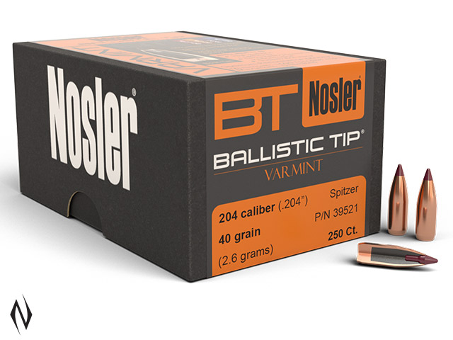 NOSLER 204 40GR BALLISTIC TIP 250PK Image
