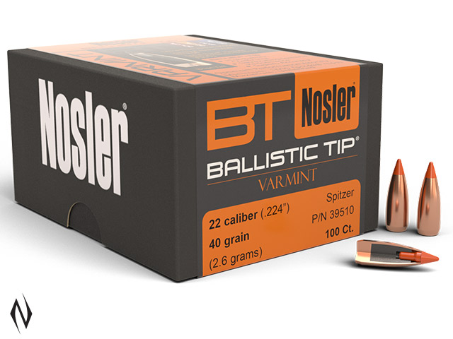 NOSLER 224 40GR BALLISTIC TIP 100PK Image