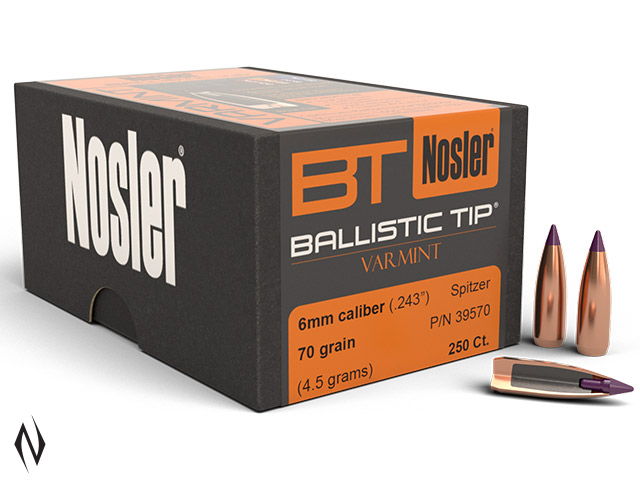 NOSLER 243 70GR BALLISTIC TIP 250PK Image