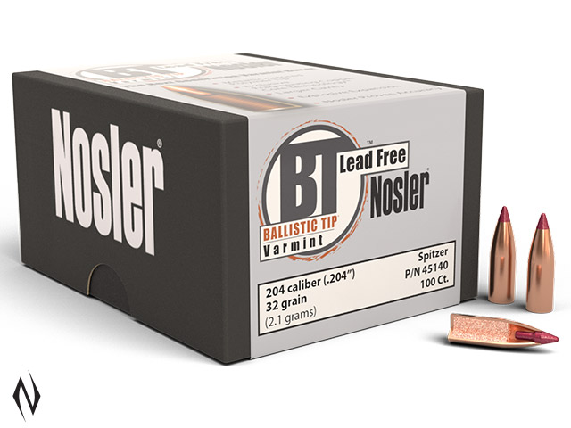 NOSLER 204 32GR BALLISTIC TIP LEAD FREE 100PK Image