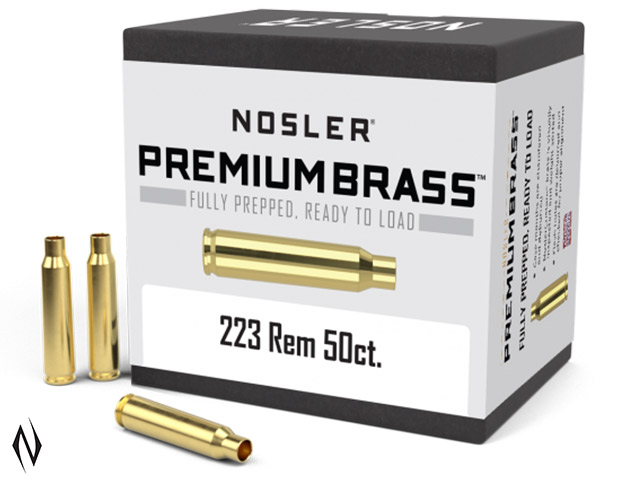 NOSLER CUSTOM BRASS 223 REM 50PK Image