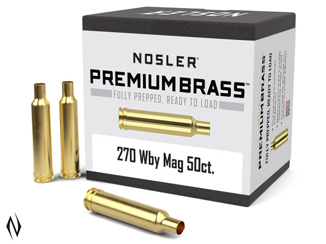 NOSLER CUSTOM BRASS 270 WBY 50PK Image