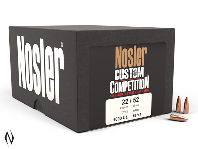 NOSLER 224 52GR HPBT CUSTOM COMP 1000PK Image