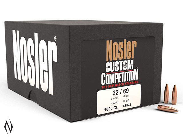 NOSLER 224 69GR HPBT CUSTOM COMP 1000PK Image