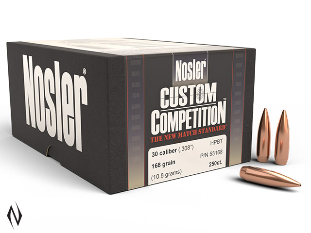 NOSLER 30 168GR HPBT CUSTOM COMP 250PK Image