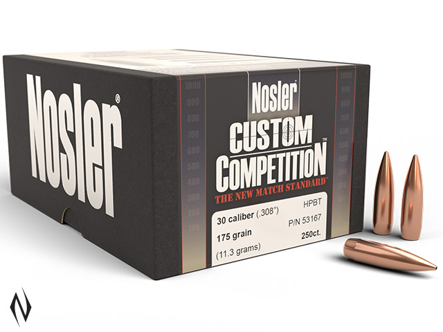 NOSLER 30 175GR HPBT CUSTOM COMP 250PK Image