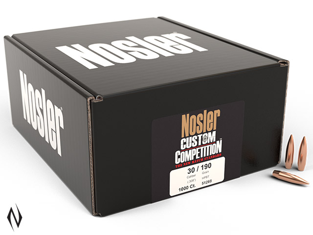 NOSLER 30 190GR HPBT CUSTOM COMP 1000PK Image