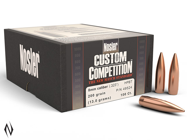 NOSLER 8MM 200GR HPBT CUSTOM COMP 100PK Image