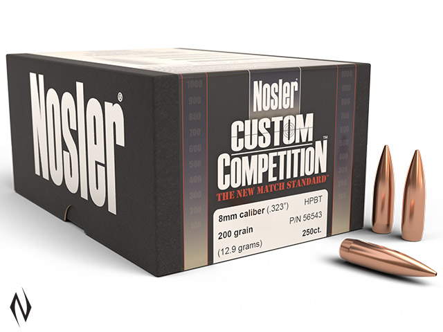 NOSLER 8MM 200GR HPBT CUSTOM COMP 250PK Image