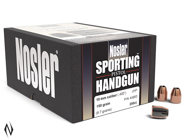 NOSLER 10MM 150GR JHP HANDGUN 250PK Image
