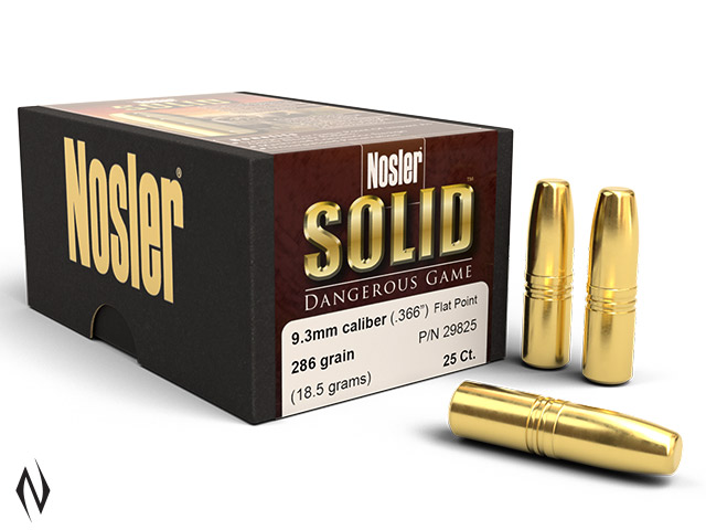 NOSLER 9.3MM 286GR SOLID 25PK Image
