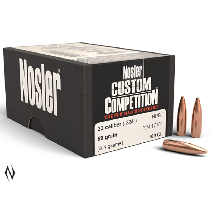 NIOA Australia | NOSLER 224 69GR HPBT CUSTOM COMP 100PK